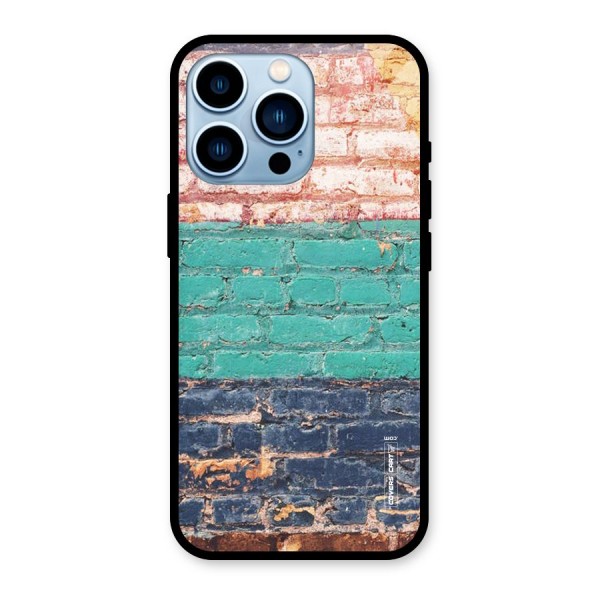 Wall Grafitty Glass Back Case for iPhone 13 Pro