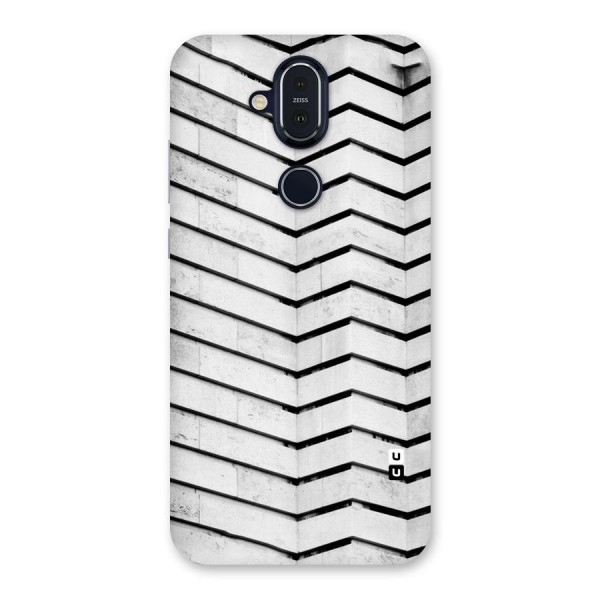 Wall Zig Zag Back Case for Nokia 8.1