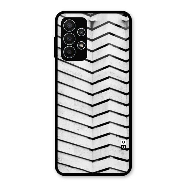 Wall Zig Zag Glass Back Case for Galaxy A23