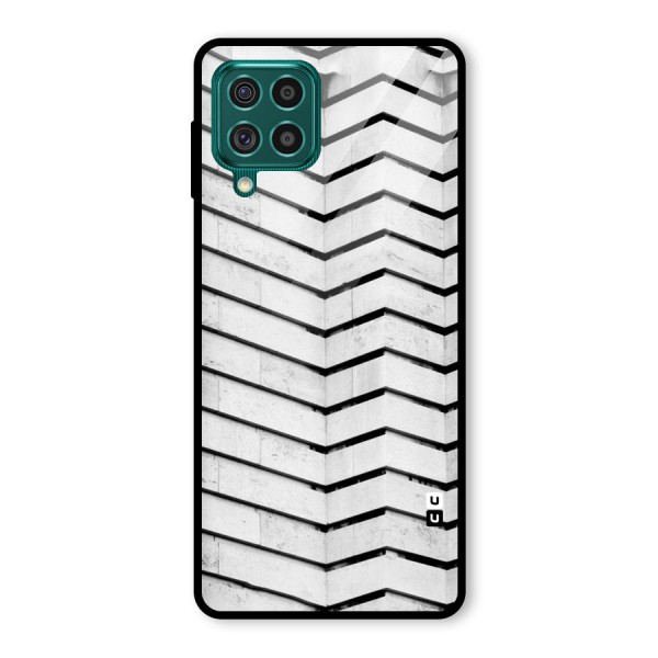 Wall Zig Zag Glass Back Case for Galaxy F62