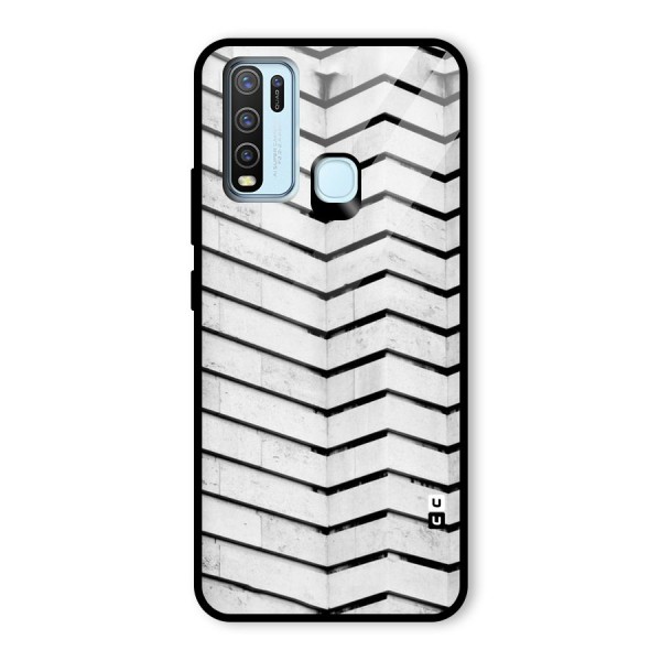 Wall Zig Zag Glass Back Case for Vivo Y50