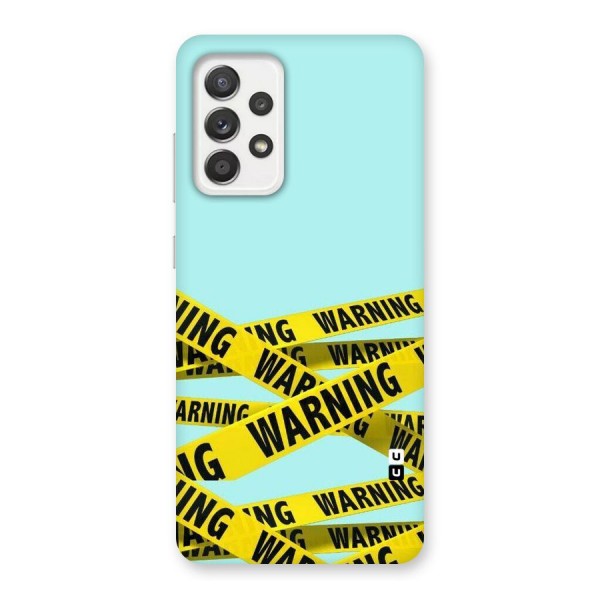 Warning Design Back Case for Galaxy A52