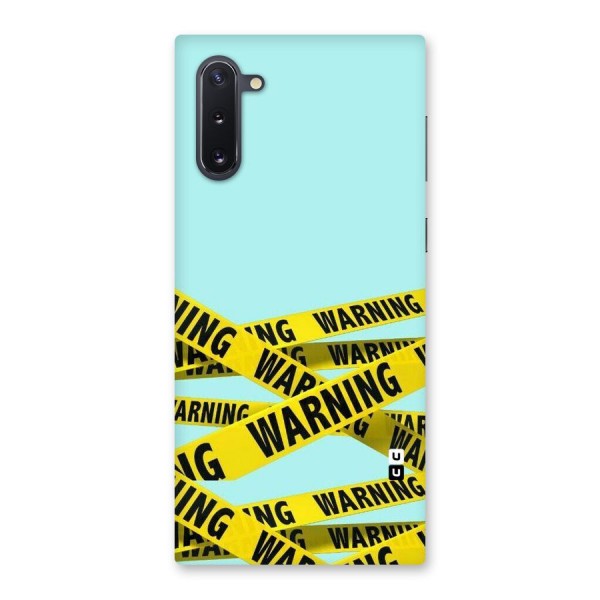 Warning Design Back Case for Galaxy Note 10