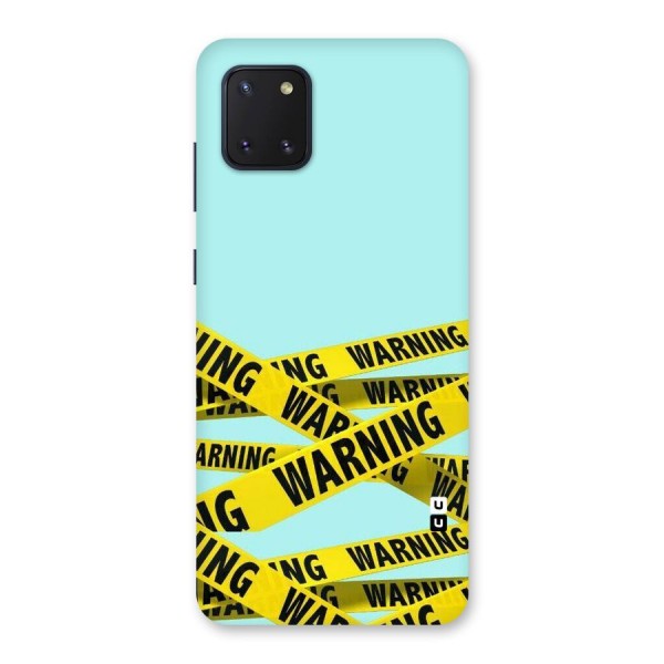 Warning Design Back Case for Galaxy Note 10 Lite