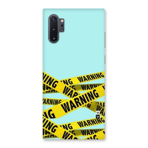 Warning Design Back Case for Galaxy Note 10 Plus