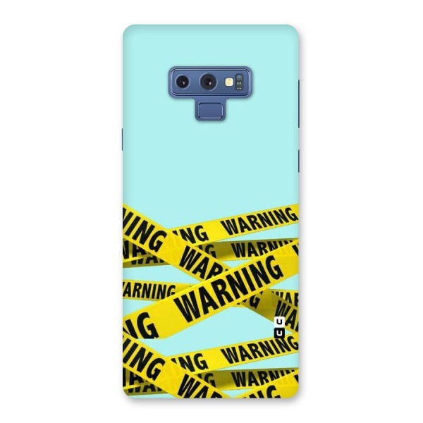 Warning Design Back Case for Galaxy Note 9