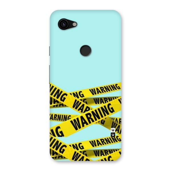 Warning Design Back Case for Google Pixel 3a XL