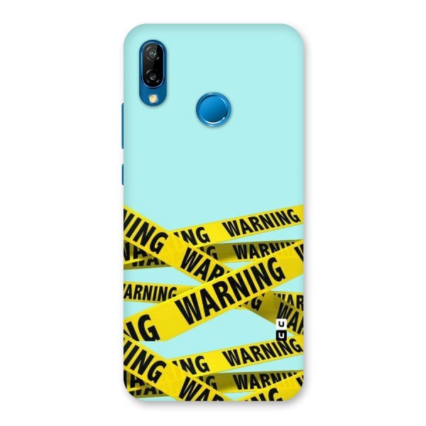 Warning Design Back Case for Huawei P20 Lite