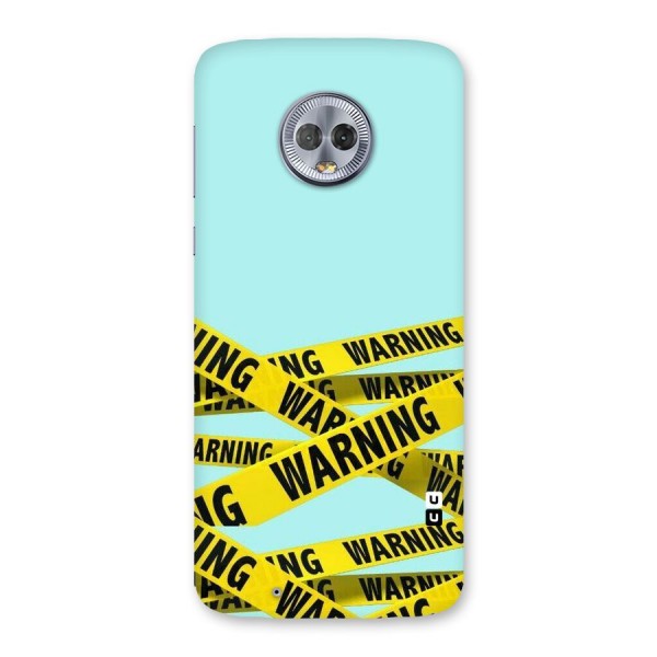 Warning Design Back Case for Moto G6