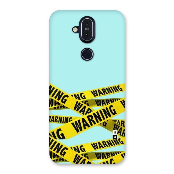 Warning Design Back Case for Nokia 8.1