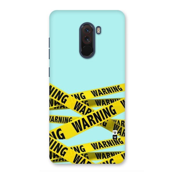 Warning Design Back Case for Poco F1