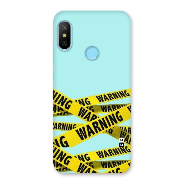 Warning Design Back Case for Redmi 6 Pro