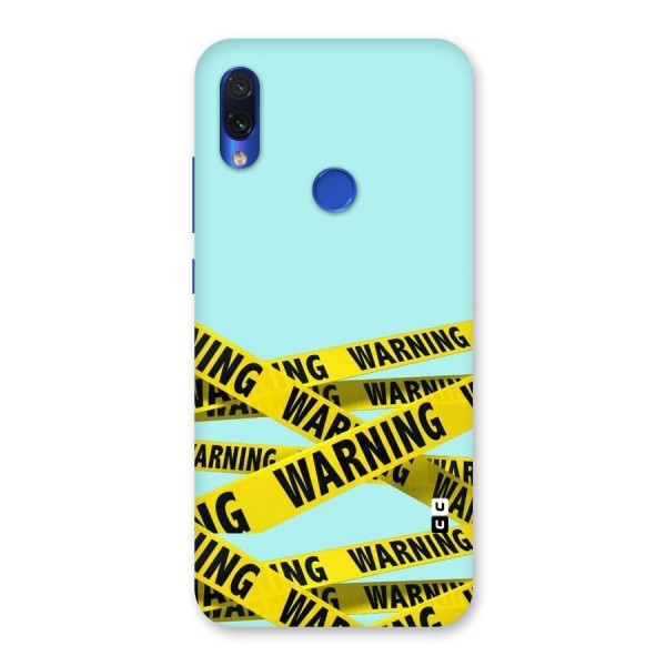 Warning Design Back Case for Redmi Note 7