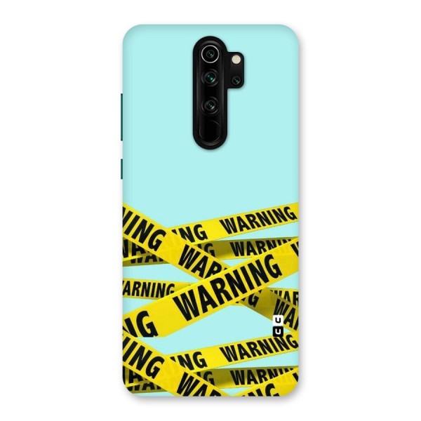 Warning Design Back Case for Redmi Note 8 Pro