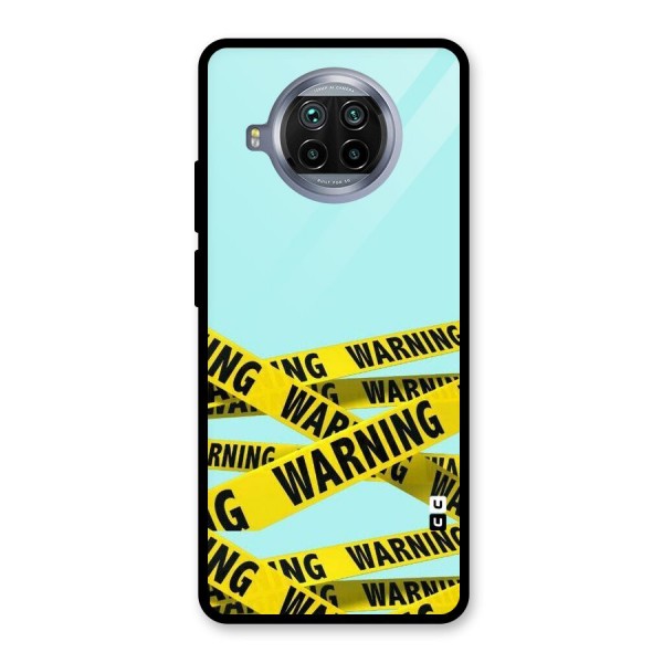 Warning Design Glass Back Case for Mi 10i