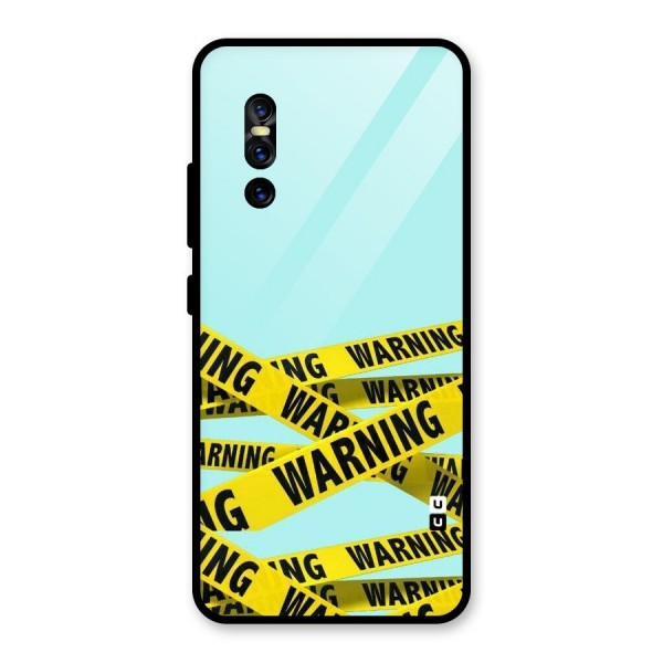 Warning Design Glass Back Case for Vivo V15 Pro