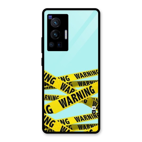 Warning Design Glass Back Case for Vivo X70 Pro