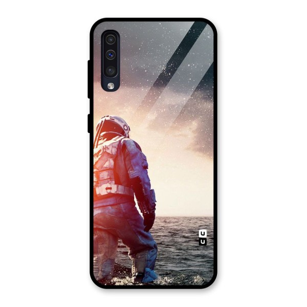 Water Astronaut Glass Back Case for Galaxy A50s