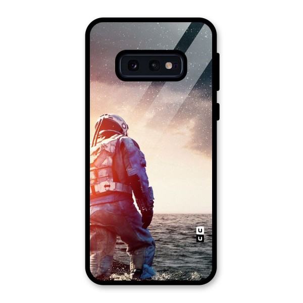 Water Astronaut Glass Back Case for Galaxy S10e