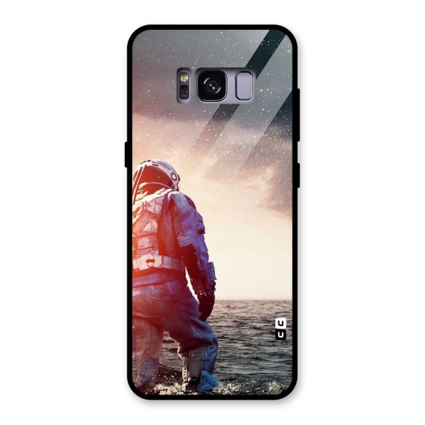 Water Astronaut Glass Back Case for Galaxy S8