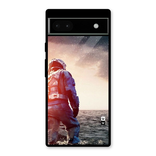 Water Astronaut Glass Back Case for Google Pixel 6a