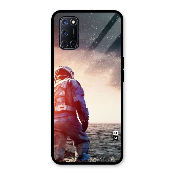 Water Astronaut Glass Back Case for Oppo A52