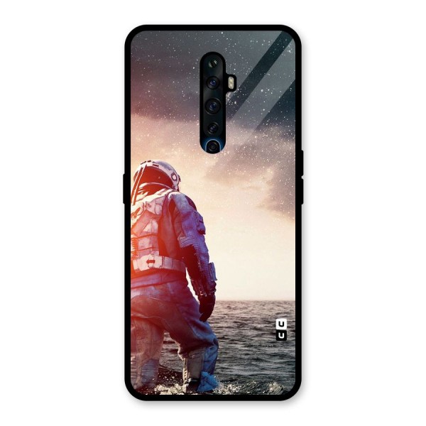 Water Astronaut Glass Back Case for Oppo Reno2 Z