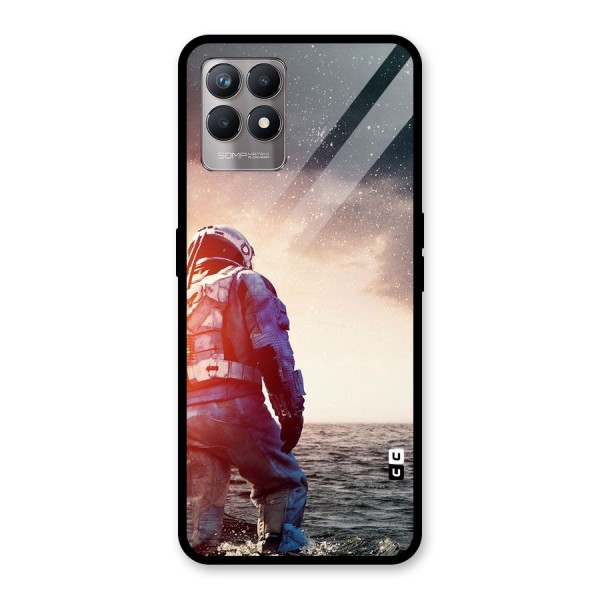 Water Astronaut Glass Back Case for Realme 8i