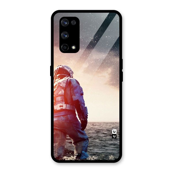 Water Astronaut Glass Back Case for Realme X7 Pro