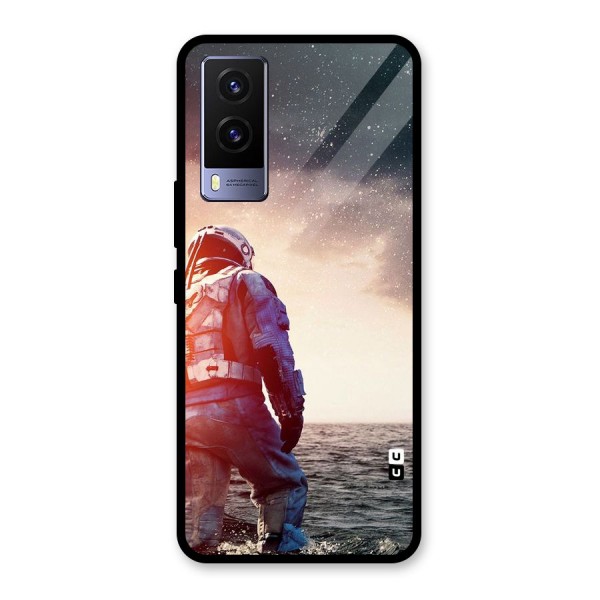 Water Astronaut Glass Back Case for Vivo V21e 5G