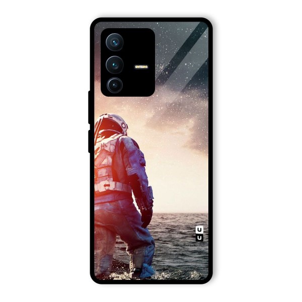 Water Astronaut Glass Back Case for Vivo V23 Pro