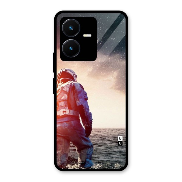 Water Astronaut Glass Back Case for Vivo Y22