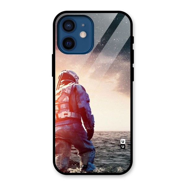 Water Astronaut Glass Back Case for iPhone 12 Mini