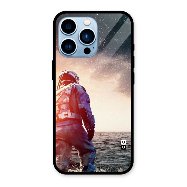 Water Astronaut Glass Back Case for iPhone 13 Pro