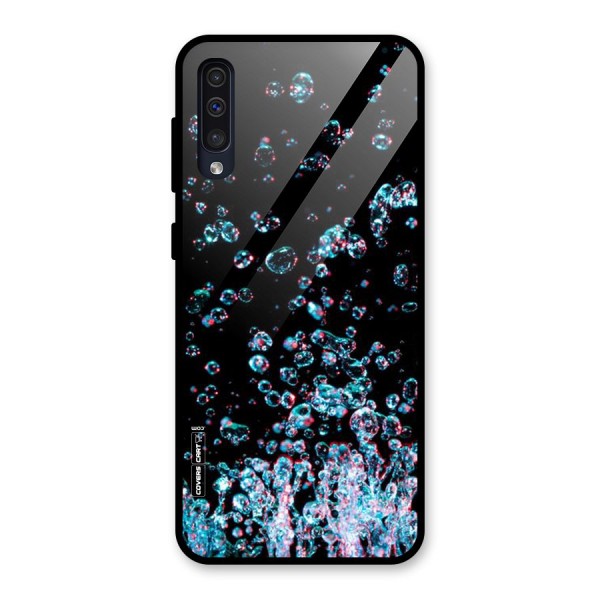 Water Droplets Glass Back Case for Galaxy A50s