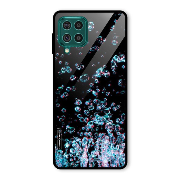 Water Droplets Glass Back Case for Galaxy F62