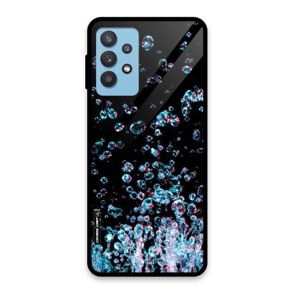 Water Droplets Glass Back Case for Galaxy M32 5G