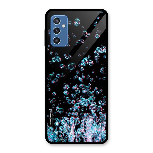 Water Droplets Glass Back Case for Galaxy M52 5G