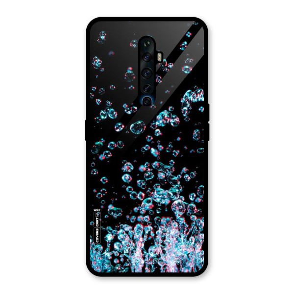 Water Droplets Glass Back Case for Oppo Reno2 Z