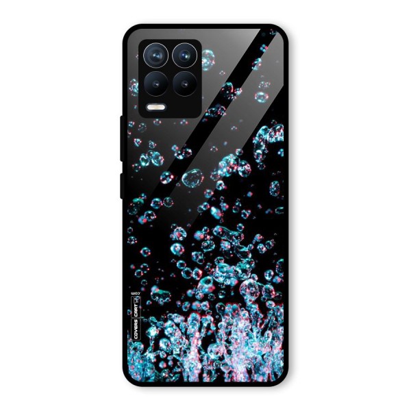 Water Droplets Glass Back Case for Realme 8 Pro