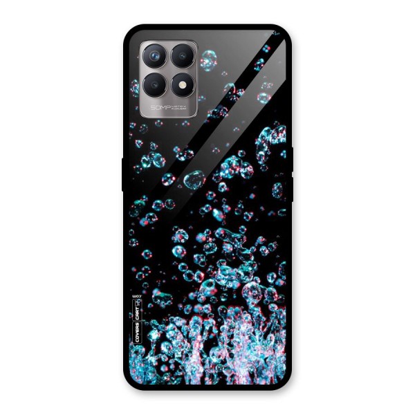 Water Droplets Glass Back Case for Realme 8i