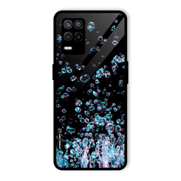 Water Droplets Glass Back Case for Realme 9 5G