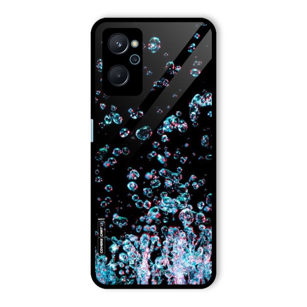 Water Droplets Glass Back Case for Realme 9i