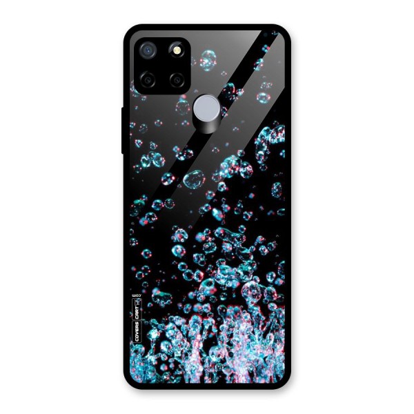 Water Droplets Glass Back Case for Realme C15