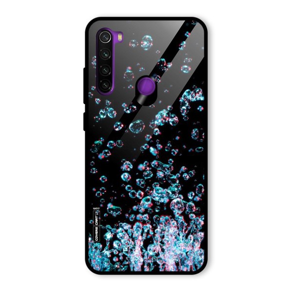 Water Droplets Glass Back Case for Redmi Note 8