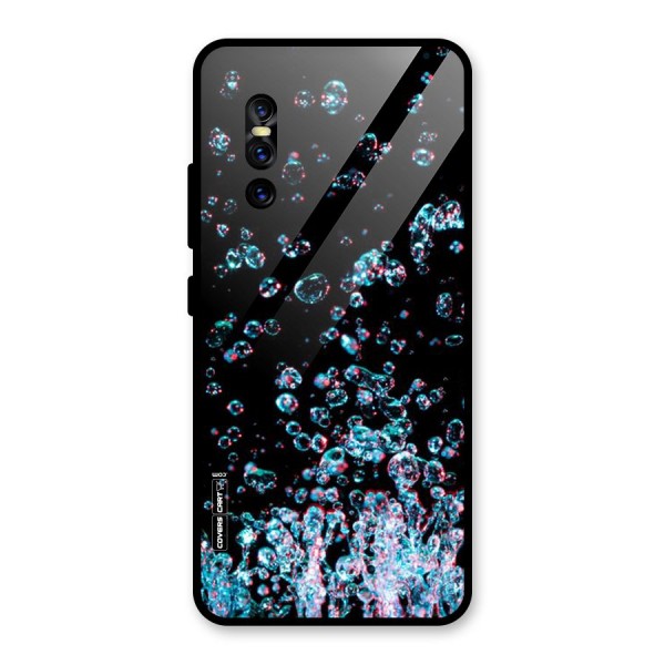 Water Droplets Glass Back Case for Vivo V15 Pro