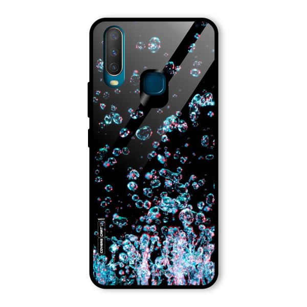 Water Droplets Glass Back Case for Vivo Y15