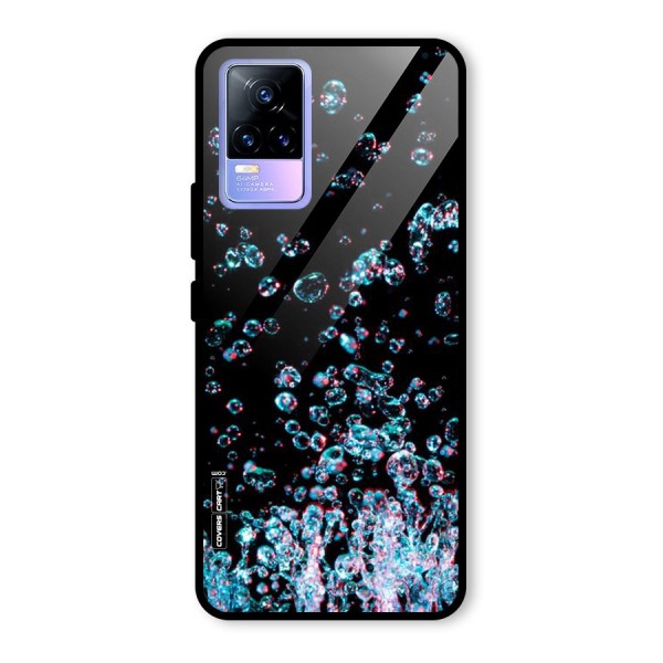 Water Droplets Glass Back Case for Vivo Y73