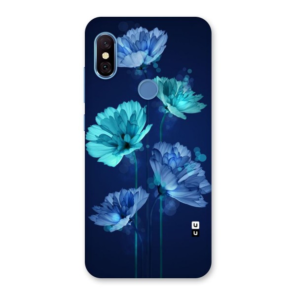 Water Flowers Back Case for Redmi Note 6 Pro