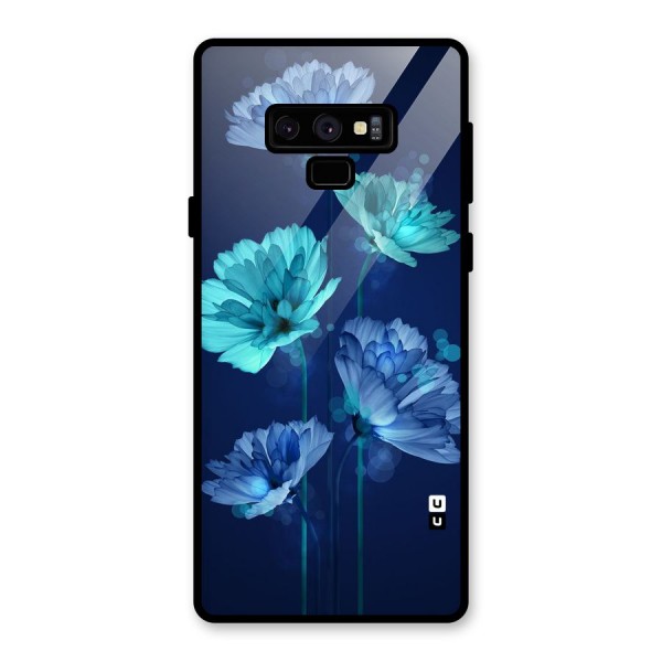 Water Flowers Glass Back Case for Galaxy Note 9